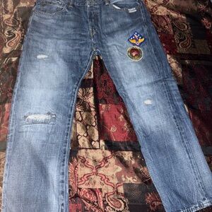 Polo Ralph Lauren 229th Airborne Division Tiger Patch, Vintage Classic Fit Jeans